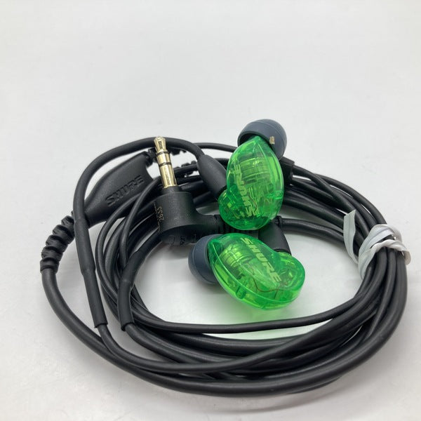 【希少美品】SHURE SE215SPE-GN-A イヤホン グリーン 限定 SHURE】SE215 Special Editionに待望の新色！グリーンカラーの