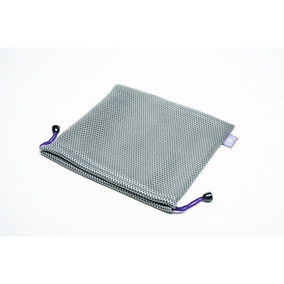 メッシュ製ヘッドホンポーチ Silver×Purple【HP-04】