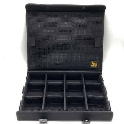 【中古】簡単に仕切りの位置が変えられるイヤフォンケース-Ver.2.0／12個用＜ワイド＞ （バリスティックナイロン製：ブラック）【VE163-00】【日本橋】