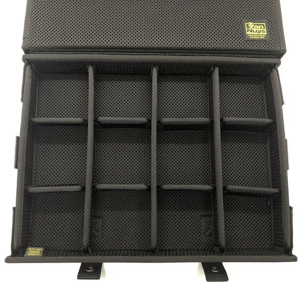 【中古】簡単に仕切りの位置が変えられるイヤフォンケース-Ver.2.0／12個用＜ワイド＞ （バリスティックナイロン製：ブラック）【VE163-00】【日本橋】