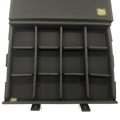 【中古】簡単に仕切りの位置が変えられるイヤフォンケース-Ver.2.0／12個用＜ワイド＞ （バリスティックナイロン製：ブラック）【VE163-00】【日本橋】