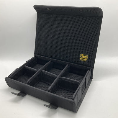 【中古】簡単に仕切りの位置が変えられるイヤフォンケース-Ver.2.0 6個用＜ワイド＞ （バリスティックナイロン製：ブラック） 【VE045-00】【仙台】