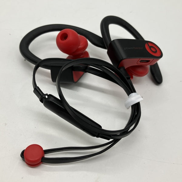 【中古】Powerbeats3 Wireless レジスタンス ブラックレッド【BT POWERBEATS3 WL DEF（MRQ92PA/A）】【日本橋】