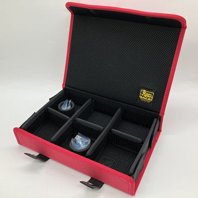 【中古】簡単に仕切の位置が変えられる イヤホンケース-Ver.2.0 レッド（6個用） 【VD826-04】【秋葉原】