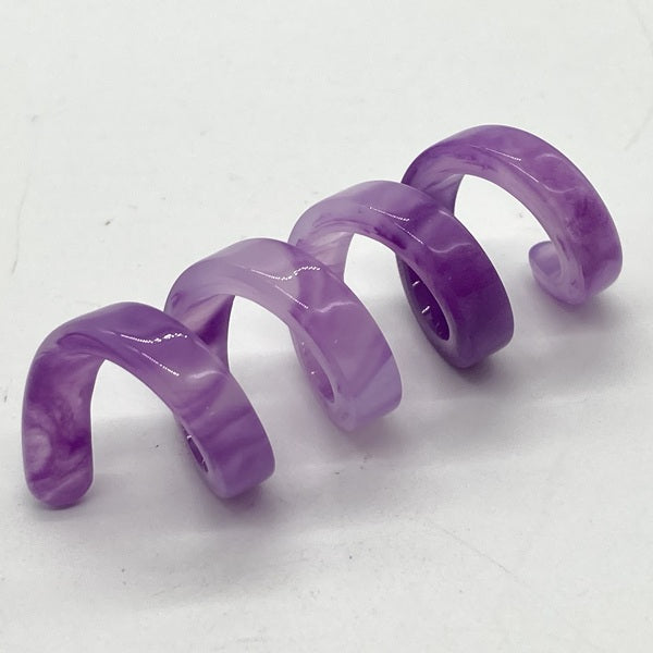 【中古】くるくる マーブル ホワイトパープル (S) ＜ケーブル留アクセサリ＞【秋葉原】