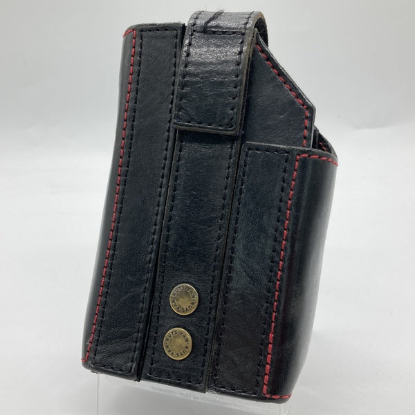 【中古】【VD371-STRD】AK380とAK380AMPをDIGNIS製ケースに入れたままで収納できる ぬめ革製キャリングケース＜e☆イヤホン限定サイズ＞（レッドステッチ）【秋葉原】