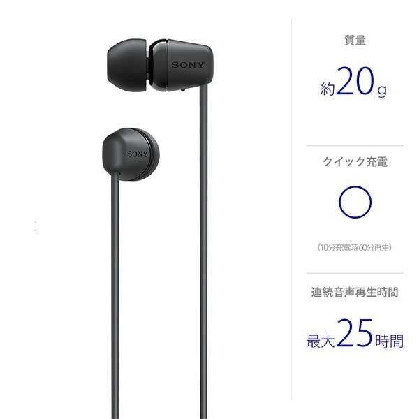 【アウトレット】WI-C100 BZ ブラック