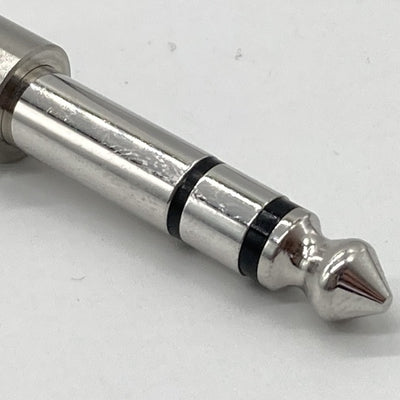 【中古】F63-S(R）【ロジウムメッキ 3.5mm→6.3mm変換プラグ】【日本橋】