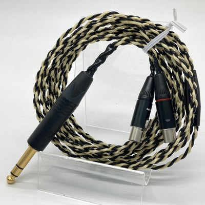 【中古】Premium Black-Silver headphone cable for LCD (6.3mm 標準プラグ) 【CBL-BL-1030】【日本橋】