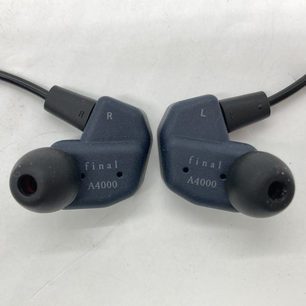 新品未開封 final A4000 ダークネイビー カナル型イヤホン