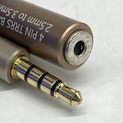 【中古】2.5mm 4極バランスドプラグ → 3.5mm 4極バランスドジャック変換アダプター【日本橋】