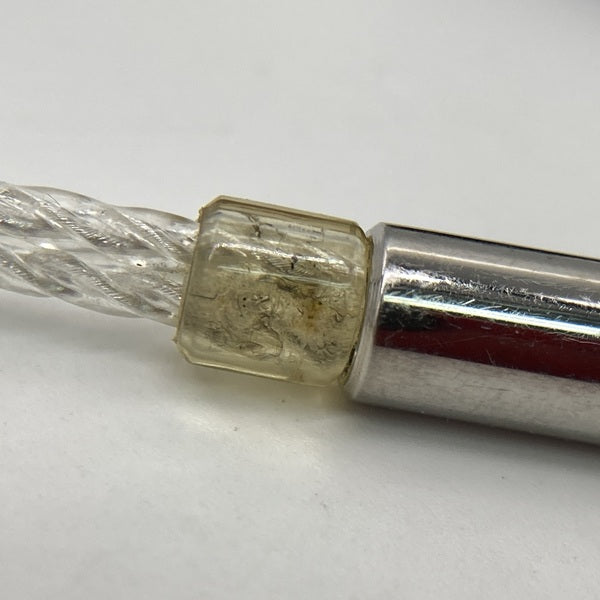 final 【中古】シルバーコートケーブル MMCX 1.2m 3.5mm 【C106