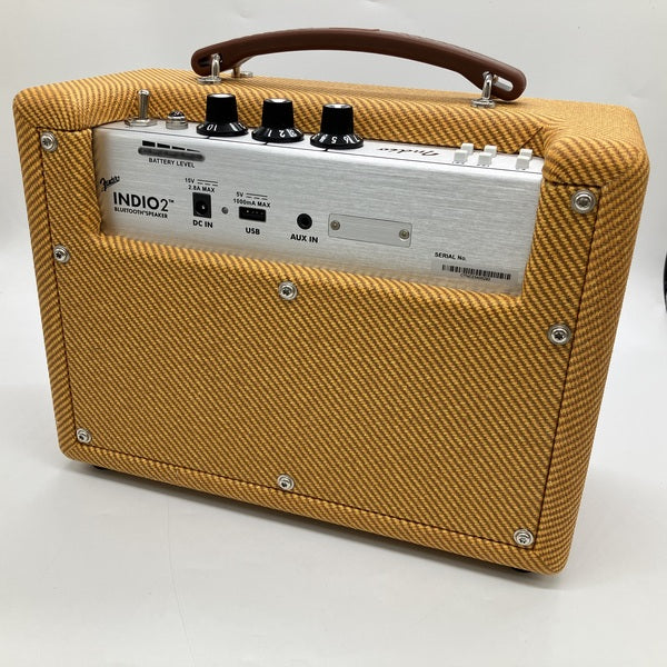 未使用 FENDERAUDIO INDIO2-TWEED Fender Indio 2 Vintage Style Portable Wireless Speaker