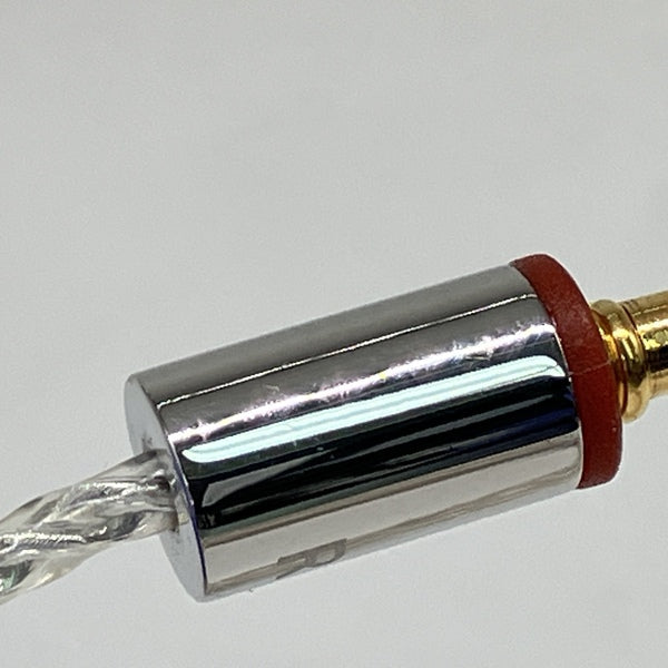 final A8000＋C106 MMCX 純正シルバーコートケーブル4.4mm final シルバーコートケーブル 2Pin 1.2m 4.4mm [C106