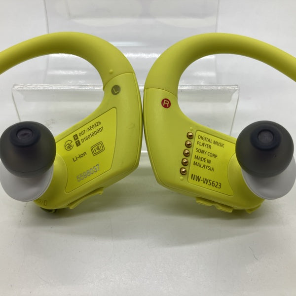 SONY NW-WS623 ワイヤレスイヤホン イエロー SONY WALKMAN NW-WS623 防水・防塵Bluetoothイヤホン