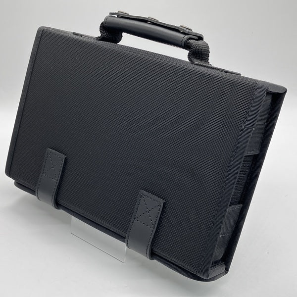 【中古】仕切りの位置が変えられるイヤフォンケース/6個用　（ぬめ革のハンドル付き）【VC871-00】【秋葉原】
