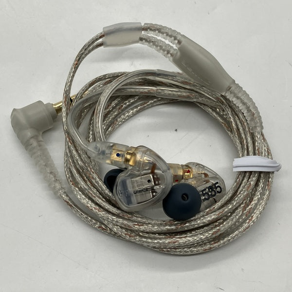 購入店保証付き*試用のみ*SHURE SE535クリアProLine 購入店保証付き*試用のみ*SHURE SE535クリアProLine 購入店保証付き