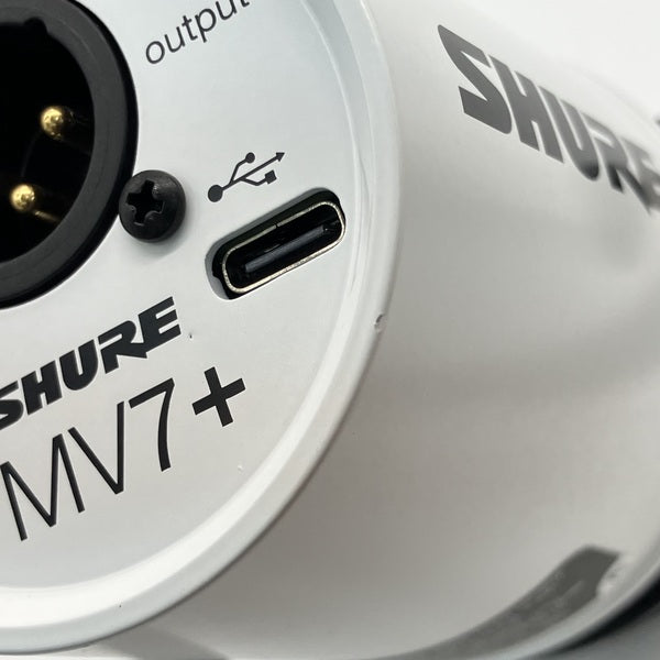 SHURE 【中古】MV7+ポッドキャストマイクロホン ホワイト 【MV7