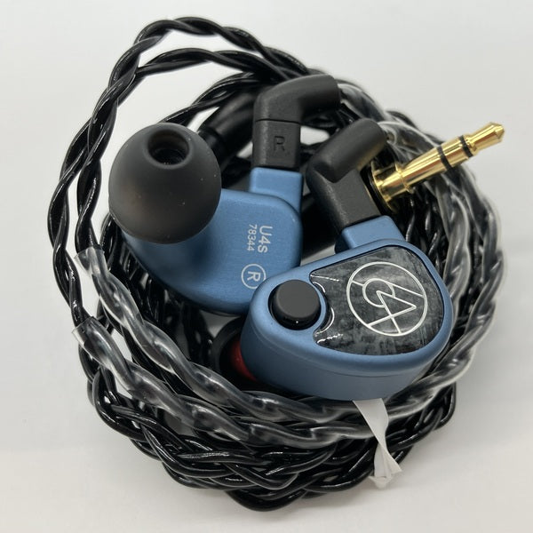 【美品】64 AUDIO U4sリケーブル可能イヤホン ブルー 64 Audio「U4s」｜ハイブリッド型4ドライバー・ユニバーサル