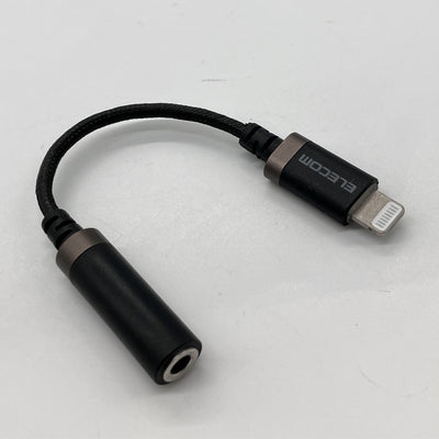 【中古】Lightning-3.5mm変換ケーブル (高耐久) ブラック 【MPA-L35S01BK】【仙台】