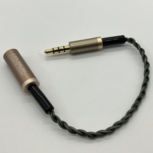 【中古】2.5mm 4極バランスドプラグ → 3.5mm 4極バランスドジャック変換アダプター【秋葉原】