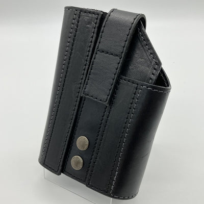 【中古】【VD371-STGY】AK380とAK380AMPをDIGNIS製ケースに入れたままで収納できる ぬめ革製キャリングケース＜e☆イヤホン限定サイズ＞（ダークグレーステッチ）【秋葉原】