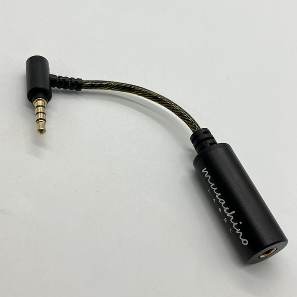 【中古】4.4mm5極バランスメスジャック⇒3.5㎜4極GND分離L字プラグ変換ケーブル【CP-3544P2/CB】【秋葉原】