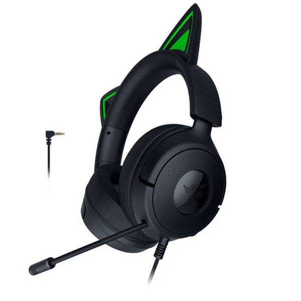 ヘッドホン Razer Kitty Quartz Black Razer Kraken Kitty V2 Black クラーケン キティーブイツー