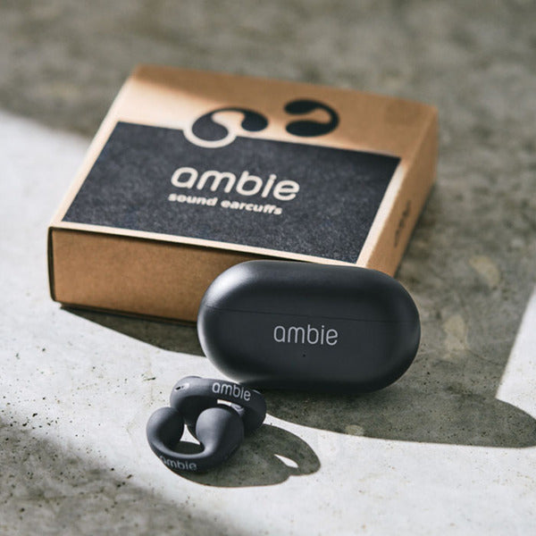 ambie AM-TW02COM 凸ボタンタイプ Black × Black – e☆イヤホン