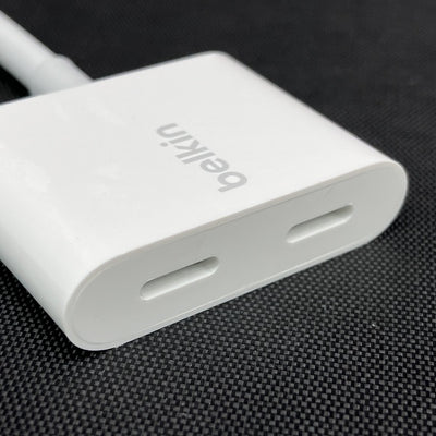【中古】Belkin ライトニング デュアルアダプター【秋葉原】