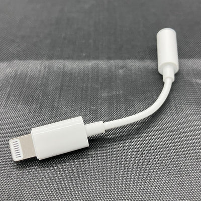 【中古】Apple Lightning - 3.5mmヘッドフォンジャックアダプタ MMX62J/A【仙台】