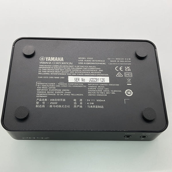 【中古】 YAMAHA ZG02 Yahoo!オークション - YAMAHA ZG02 オーディオインターフェース