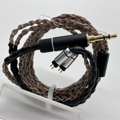 【中古】RC004 8本織 茶色1本 単結晶銅線+単結晶銅線銀メッキ (2pin-3.5mm)【秋葉原】