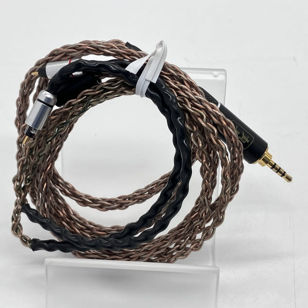 【中古】RC004 8本織 茶色1本 単結晶銅線+単結晶銅線銀メッキ (2pin-2.5mm)【秋葉原】