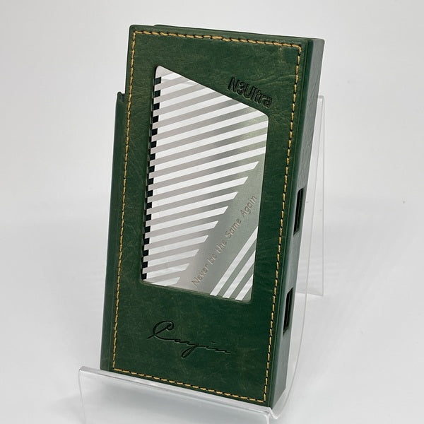 【中古】N3Ultra用純正レザーケース グリーン【日本橋】
