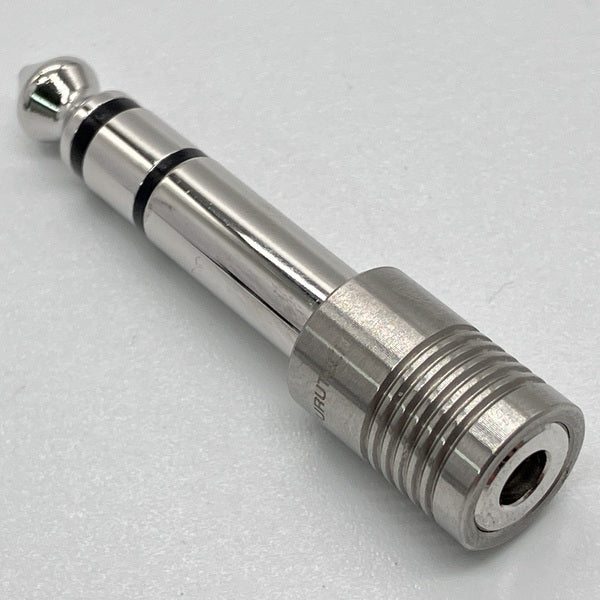 【中古】F63-S(R）【ロジウムメッキ 3.5mm→6.3mm変換プラグ】【秋葉原】