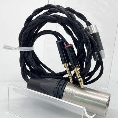 【中古】KK CABLE HH-V HIFI 4-Pin XLR バランスオス-2 x 3.5mmケーブル【秋葉原】
