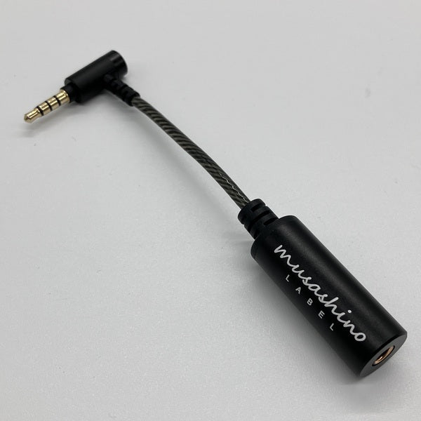 【中古】4.4mm5極バランスメスジャック⇒3.5㎜4極GND分離L字プラグ変換ケーブル【CP-3544P2/CB】【秋葉原】