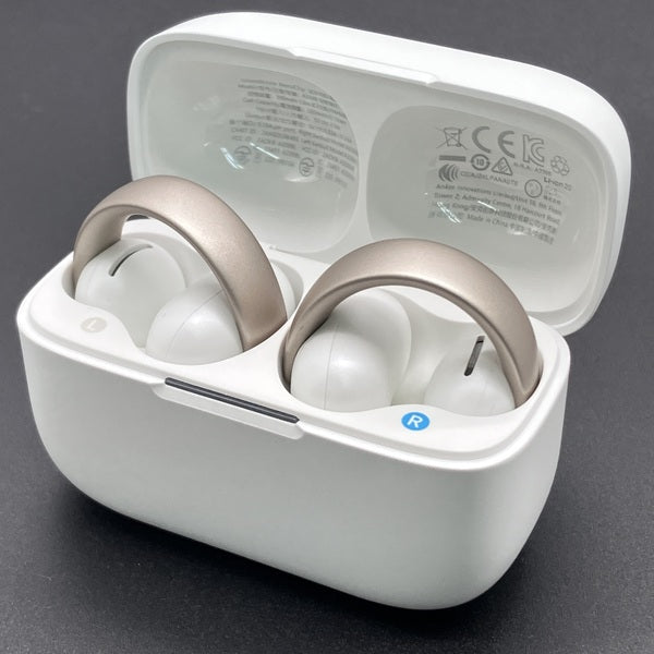 【中古】Soundcore AeroClip ホワイト&ゴールド【A3388N21】【秋葉原】