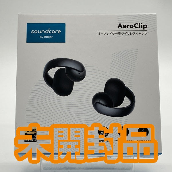 【中古】Soundcore AeroClip ミッドナイトブラック【A3388N11】【秋葉原】