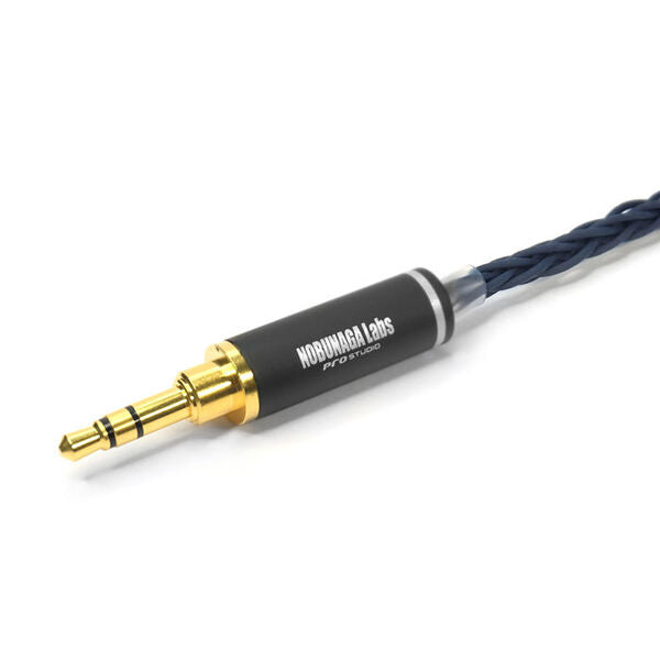 IEMケーブル ST-Zero(3) MMCX/3.5mm3極/青 NOBUNAGA Labs Prismシリーズ【先着でケーブルクリップ静寂(青