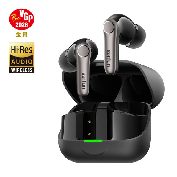 EarFun Air Pro 4 ワイヤレスイヤホン ブラック 充電ケース付き EarFun Air Pro 4+ Black – e☆イヤホン