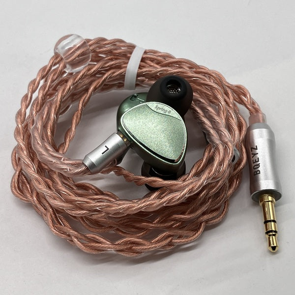 BQEYZ Spring II グリーン リケーブルイヤホン BQEYZ Spring 2 New Tri-brid In-Ear Monitor IEMs Earphone