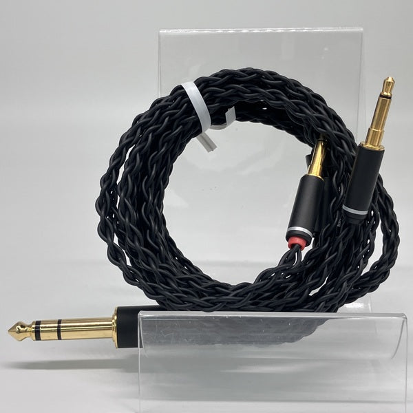 【中古】飛竜　豪 (ひりゅう ごう)6.3mm3極ステレオミニ　3.5mmＸ2 ヘッドホンケーブル　錫メッキ8芯【日本橋】