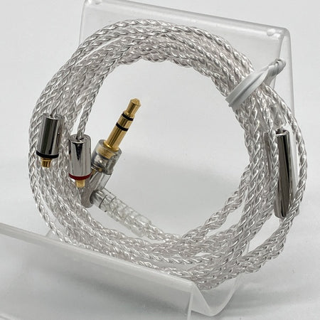 final 【中古】シルバーコートケーブル MMCX 1.2m 3.5mm 【C106