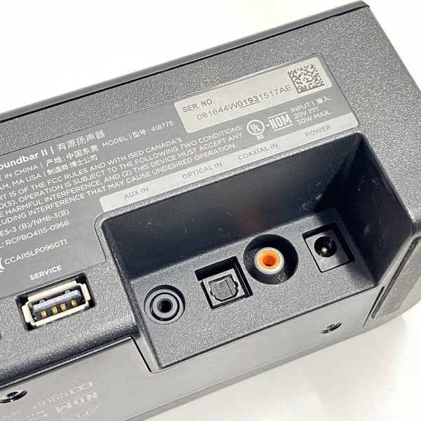 Bose 【中古】Solo Soundbar Series II【秋葉原】 – e☆イヤホン
