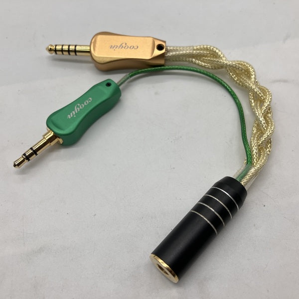 【中古】cooyin アース付きAGC変換ケーブル(4.4mmメス to 3.5mmオス/4.4mmオス)【秋葉原】