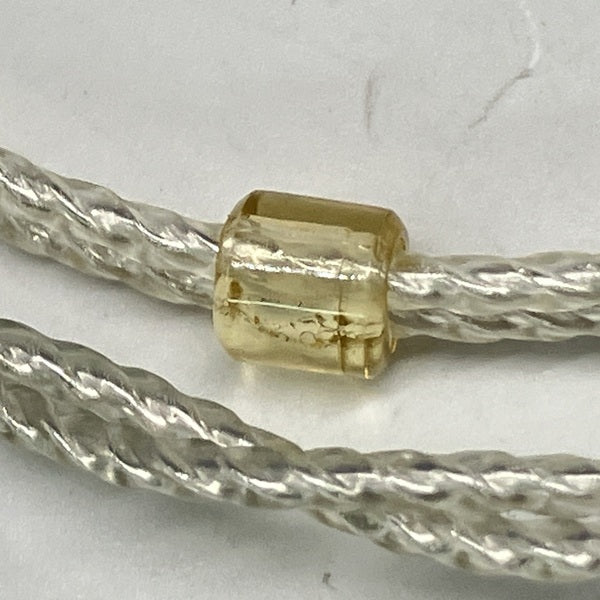 final 【中古】シルバーコートケーブル MMCX 1.2m 3.5mm 【C106