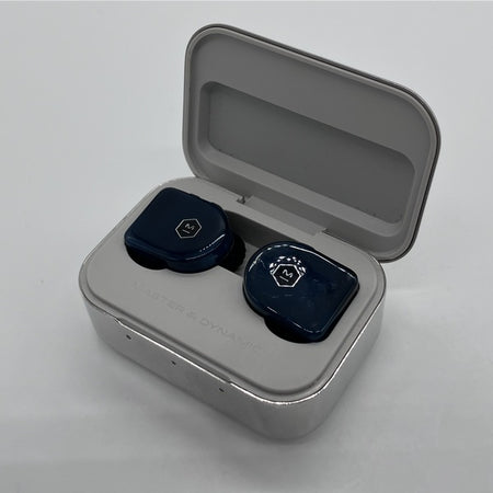 M＆D MW07 PLUS ワイヤレスイヤホン ブルー MASTER & DYNAMIC 【中古】MW07 Plus Steel Blue (スティールブルー