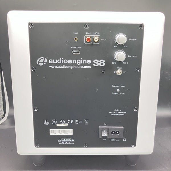 Audioengine 【中古】S8 パワードサブウーファー ハイグロス・ホワイト